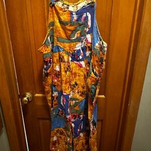 Colorful Abstract Sleeveless Dress